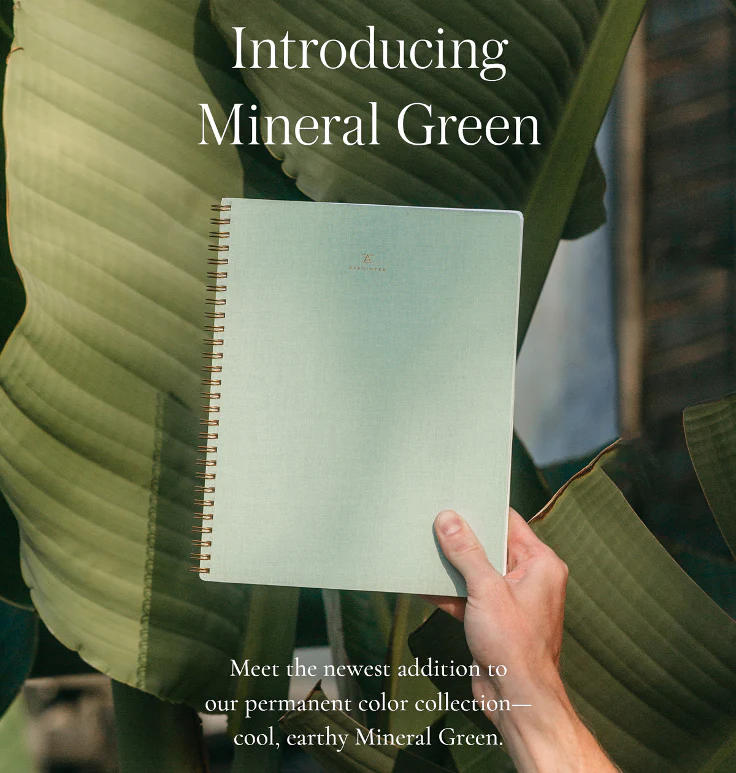 Appointed - Notebook Mineral Green - Cuaderno Verde Cuadriculado o Rayado B5 (19 x 24cm). - Image 9