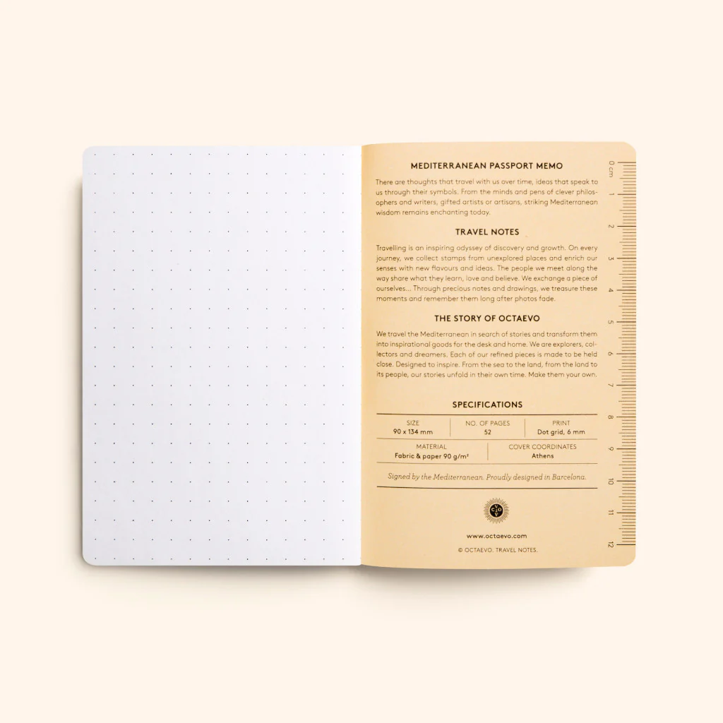 Octaevo - Passport Travel Notes - Set de 3 Libretas lisa, rayada y con malla de puntos A6 (9 x 13,5cm) - Image 9