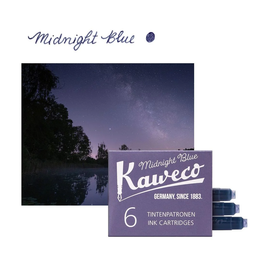 Kaweco - Caja de 6 cartuchos de tinta estilográfica – Midnight Blue - Image 4