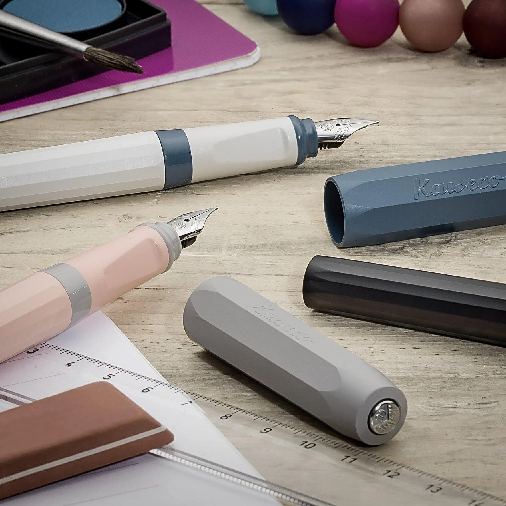 Kaweco - Perkeo Cotton Candy - Pluma M Gris/ Rosa (14 cm) - Image 3