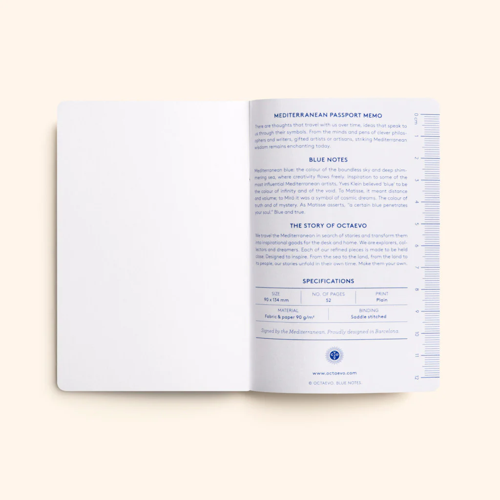Octaevo - Passport Blue Notes - Set de 3 Libretas Lisa, Rayada y con Malla de Puntos A6 (9 x 13,5cm) - Image 5