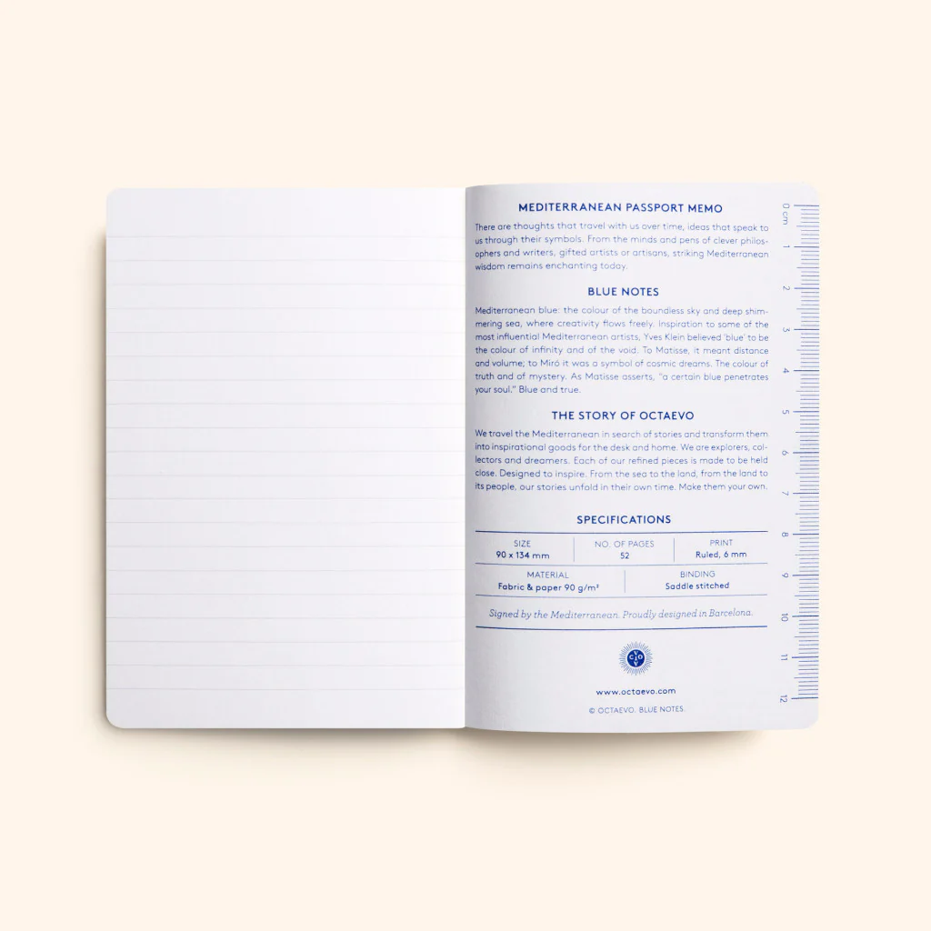 Octaevo - Passport Blue Notes - Set de 3 Libretas Lisa, Rayada y con Malla de Puntos A6 (9 x 13,5cm) - Image 7