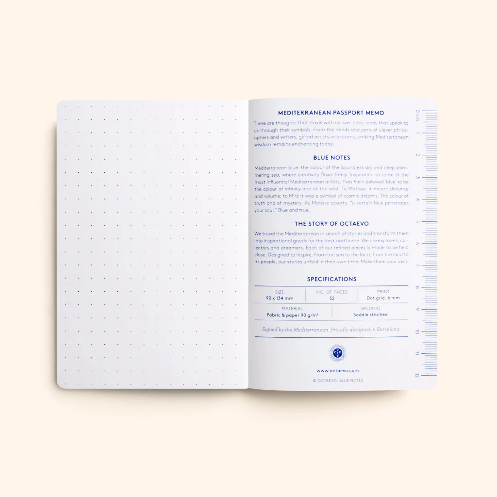 Octaevo - Passport Blue Notes - Set de 3 Libretas Lisa, Rayada y con Malla de Puntos A6 (9 x 13,5cm) - Image 9